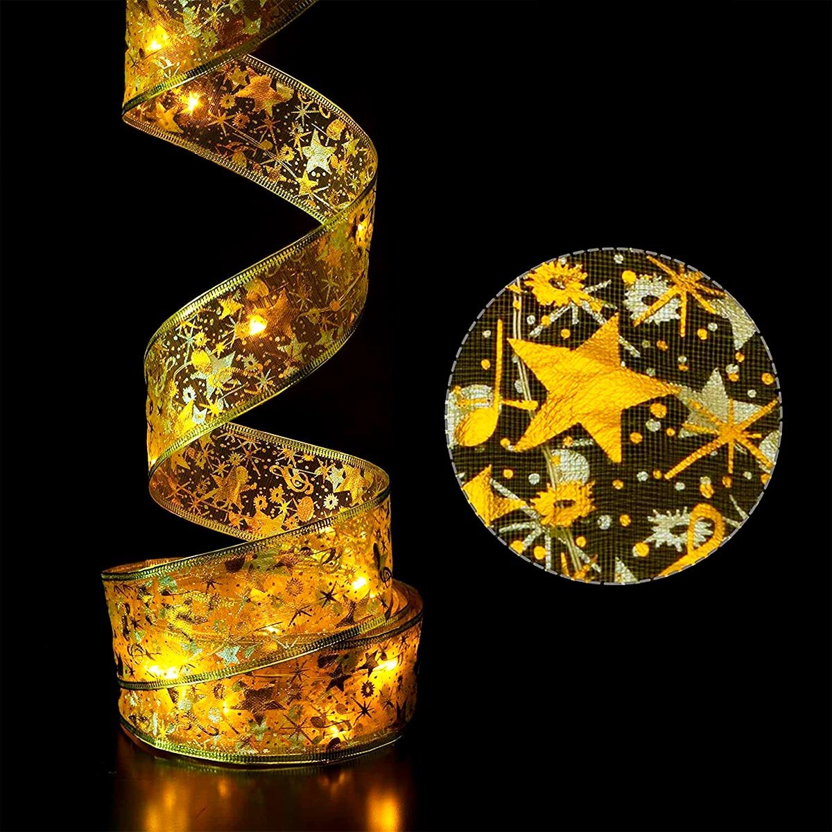 1728507235Cinta Navideña Con Luces LED Inalámbrica 5 M Decorativa C2019 6
