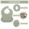 1732896110juego de vajilla de silicona para bebe 8 pcs Verde osc 6